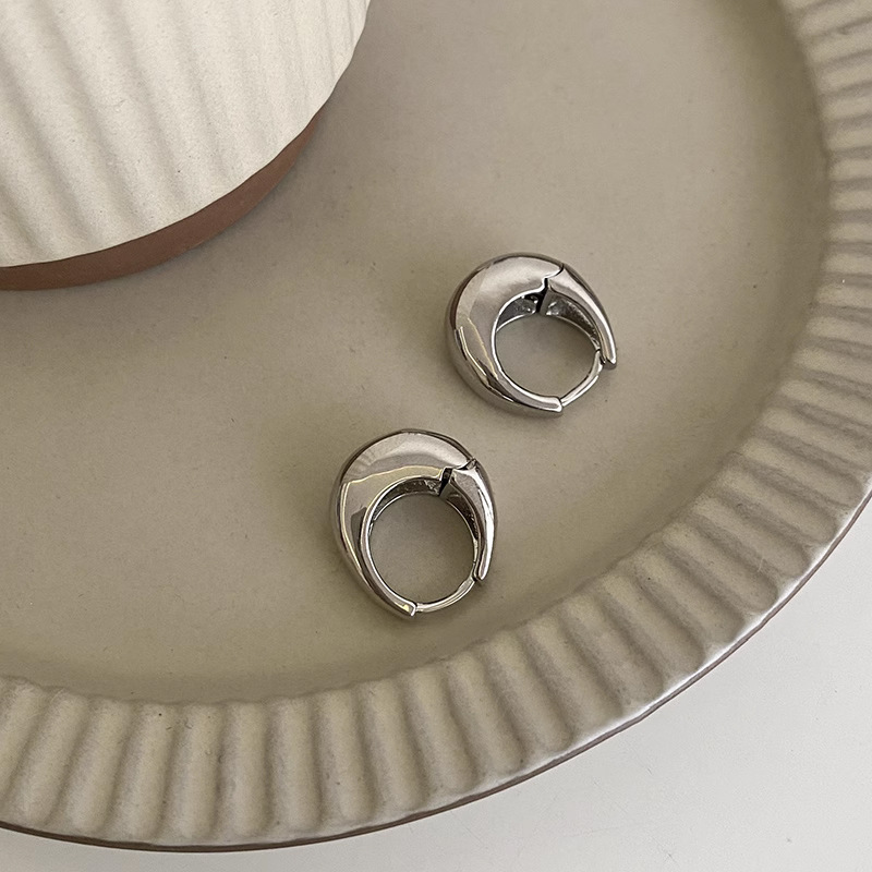 法式高级感水滴蚊香盘耳夹女无耳洞韩系小众弯月设计百搭耳扣饰品详情23