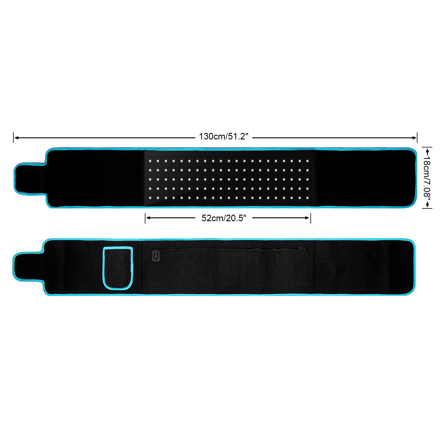 shanilak Cross-border bestseller: Vibrating Fat-burning heating Red light Belt, High-power waist protection, slimming and belly Reduction Red Light Therapy Belt pic 4