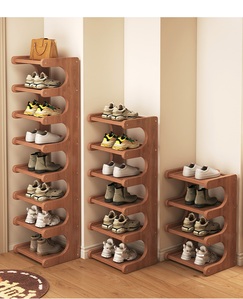 Simple shoe rack, starting from one piece. Narrow corner corner multi-layer storage rack. Space-saving shoe cabinet at the entrance door pic 12