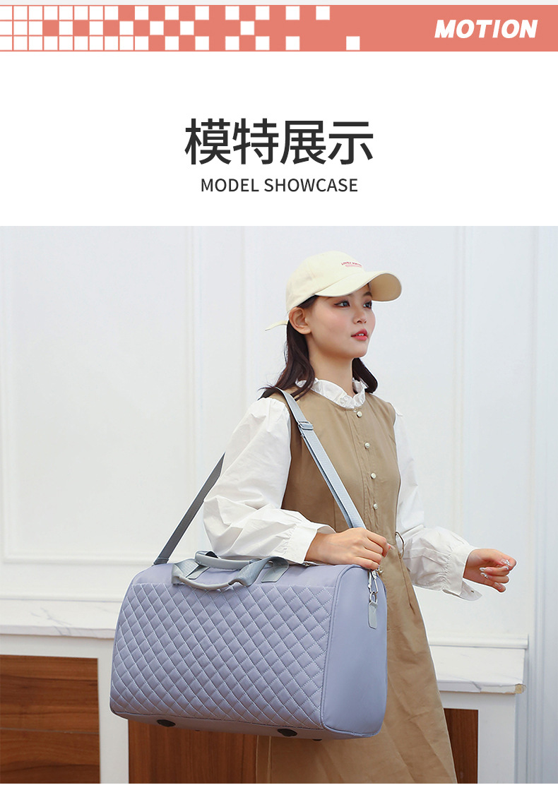 Wholesale of new dry-wet separation crossbody fitness bags, large-capacity yoga bags, sports hand-held short-distance travel storage bags pic 15