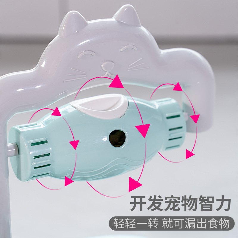 Tazón para mascotas puzzle drain food juguetes para gatos perro anti-asfixia tazón de comida lenta alimentación automática agua anti-mojado boca tazón para gatos artefactos de alivio pic 11
