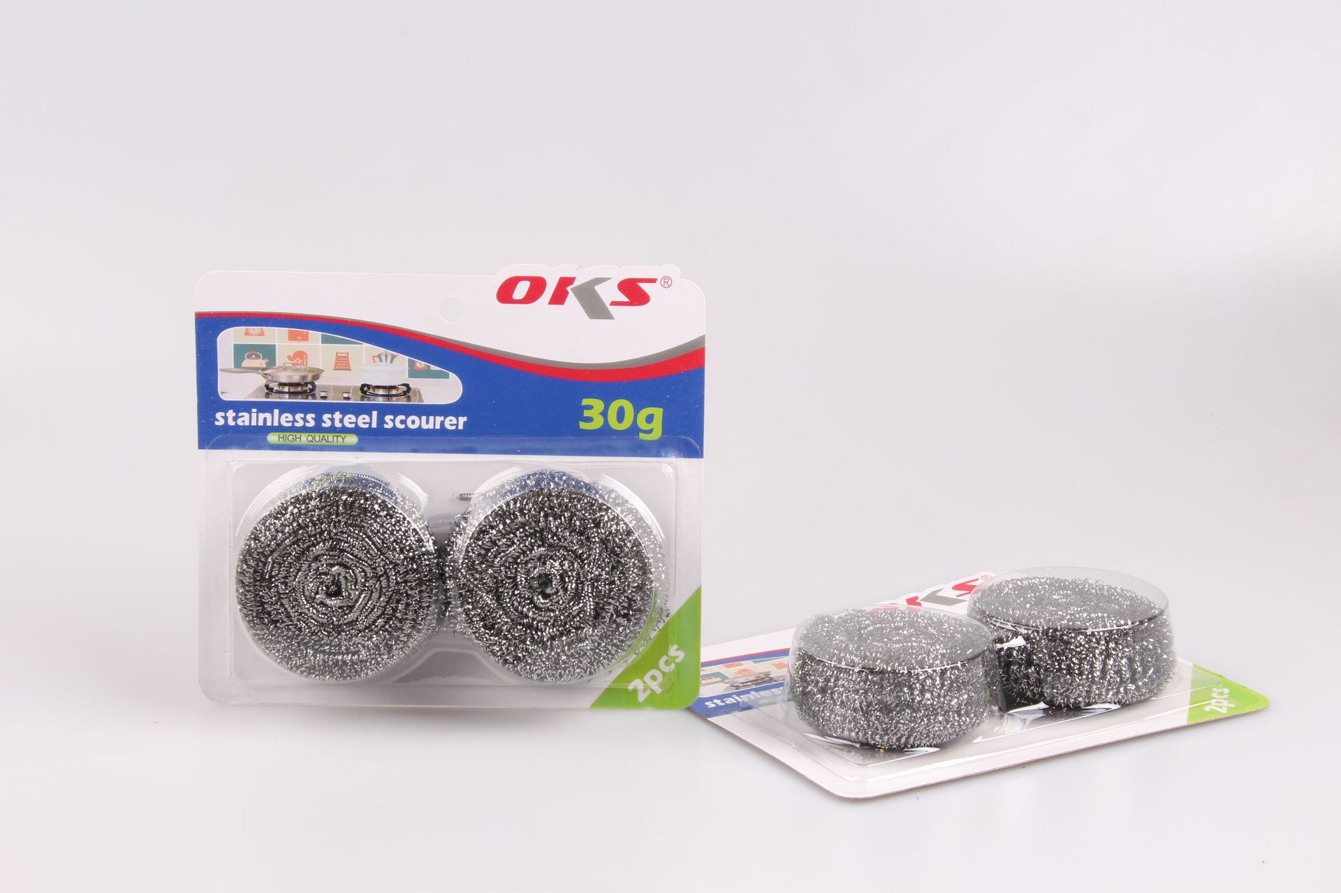 Household steel wool balls, stainless steel cleaning balls, pot brushes, dish brushes, steel wool balls, kitchen dish cleaning balls, OKS pic 2