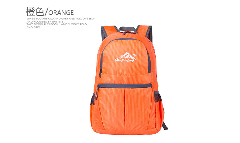 【PLUS Exclusive 】 Lightweight folding bag, wear-resistant and water-repellent Oxford fabric printed backpack, outdoor travel backpack pic 17