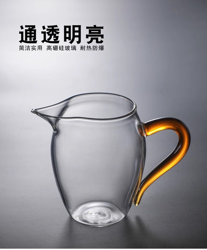 公道杯玻璃茶具分茶器带茶滤一体泡茶杯高端公杯茶海茶漏套装日式详情13