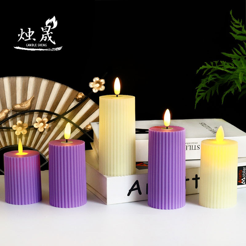 Nordic creative, simple and retro candlestick, wind lamp, garden, wedding decoration, electronic products, portable candle lamp pic 6