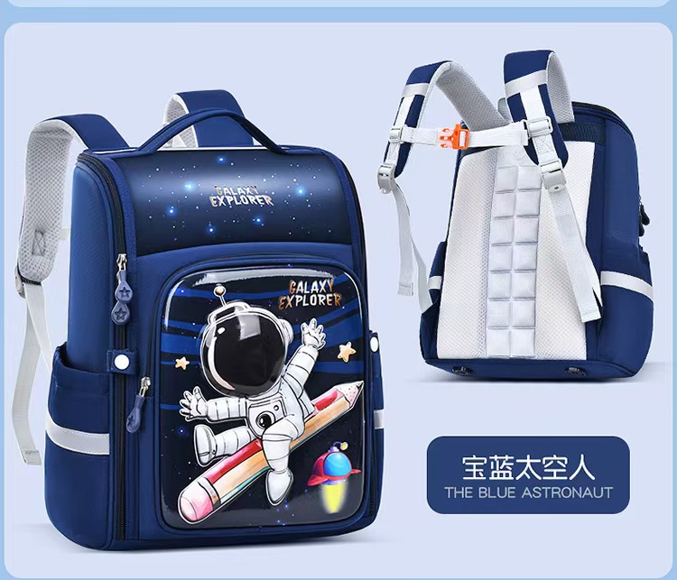 A new all-in-one full-opening large-capacity schoolbag for primary school students in grades 3 to 6, a cute backpack for boys and girls pic 12