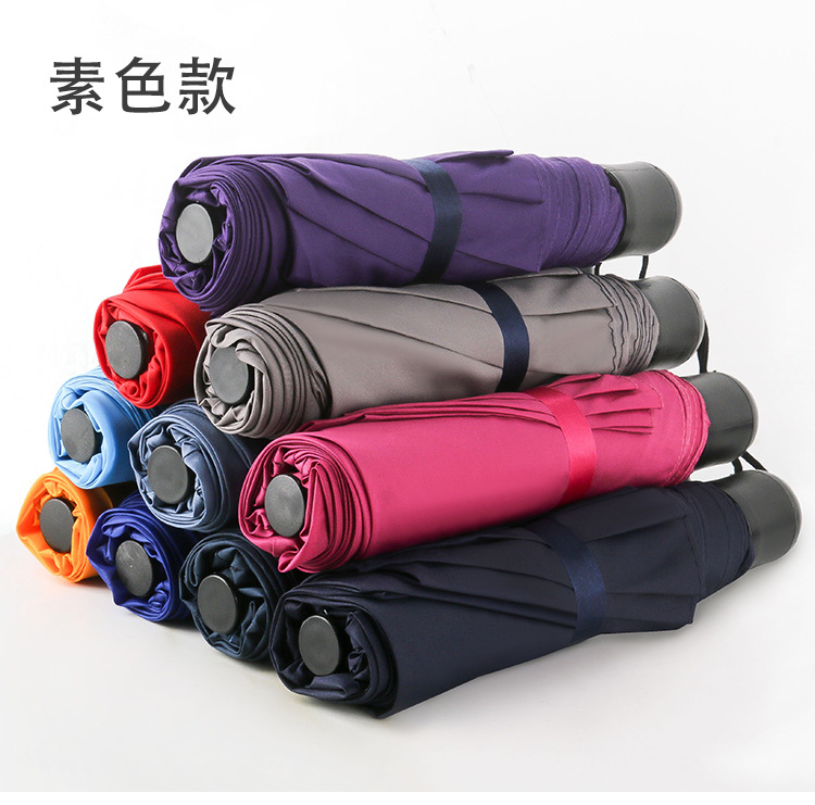 Three-fold checkered umbrellas, couple umbrellas, portable mini folding umbrellas, manufacturer wholesale, advertising umbrellas pic 5