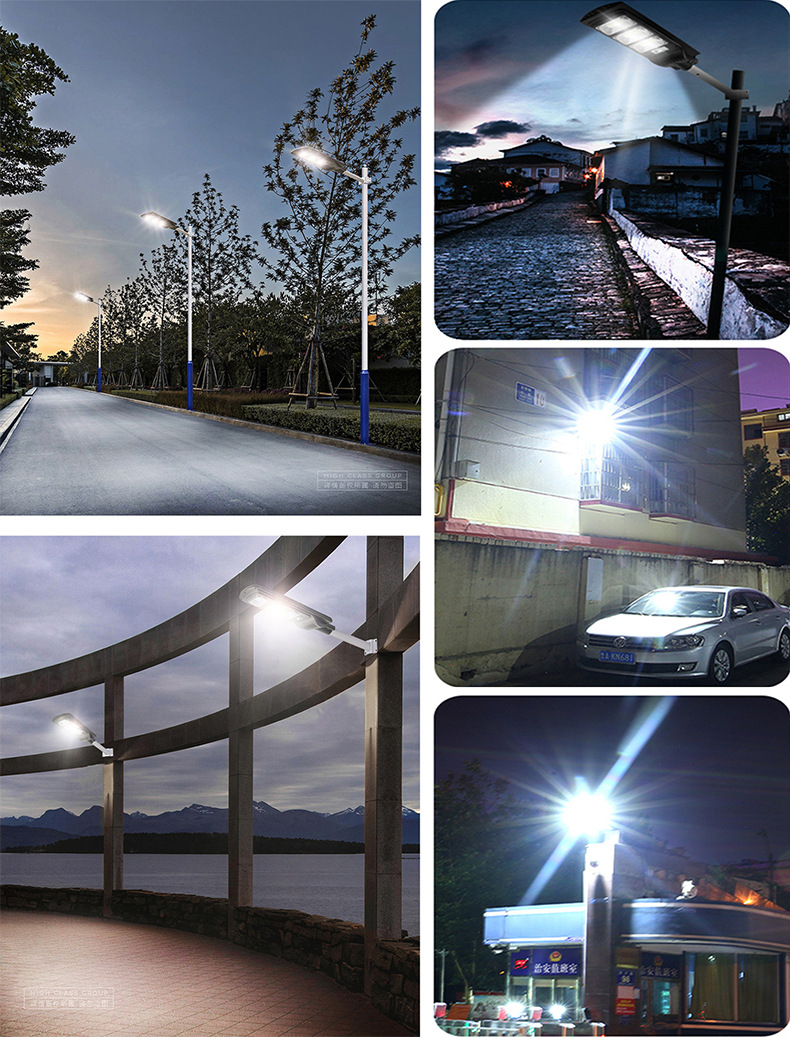 Solar street lamps, LED outdoor waterproof, courtyard human-sensing solar lamps, solar integrated street lamps pic 10