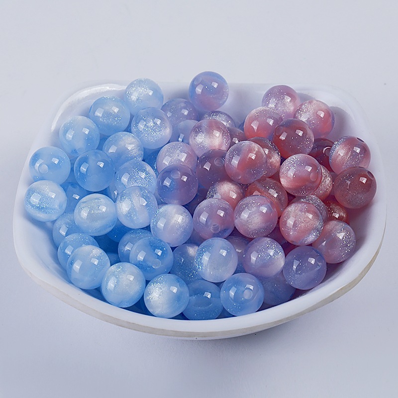 10/12mm光变珠子变色珠子树脂圆珠直孔散珠子diy手工手串项链材料详情9