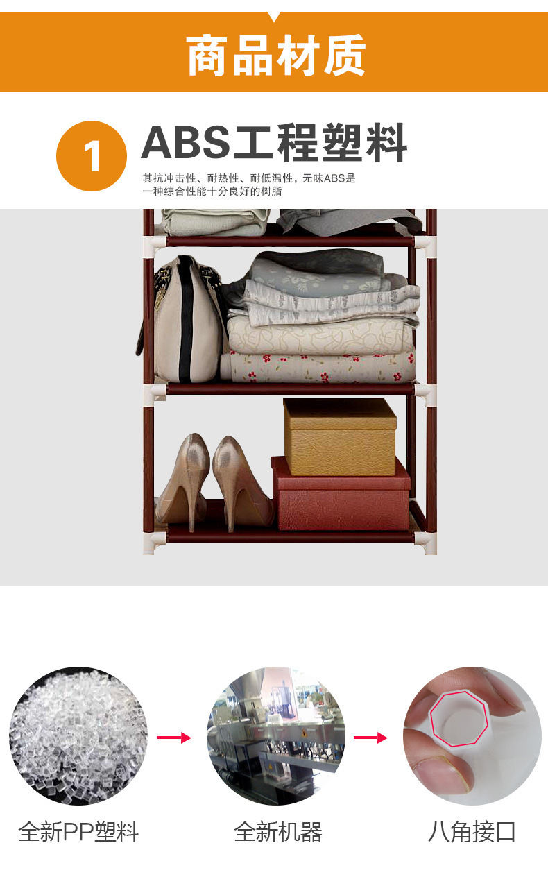 三角折叠式卧室落地挂衣架子 简易晾衣架 床边放衣服睡觉专用 衣帽架一体设计 空间利用率高详情18