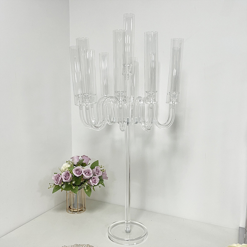 6 European acrylic candlesticks, wedding candlesticks, wedding venue decoration props, candlesticks pic 10