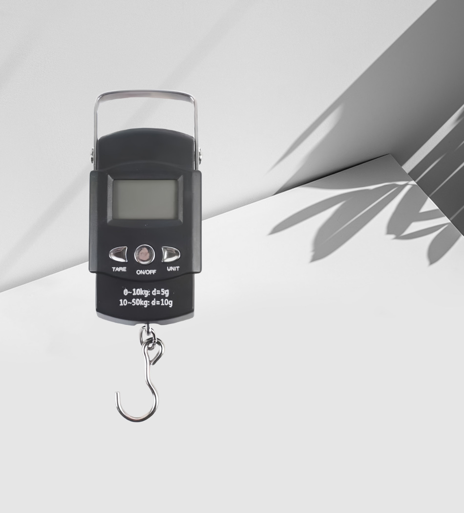 A09 50KG portable electronic scale, tape measure, electronic scale, hand-held lifting scale, hanging scale, cross-border electronic scale for express delivery pic 5