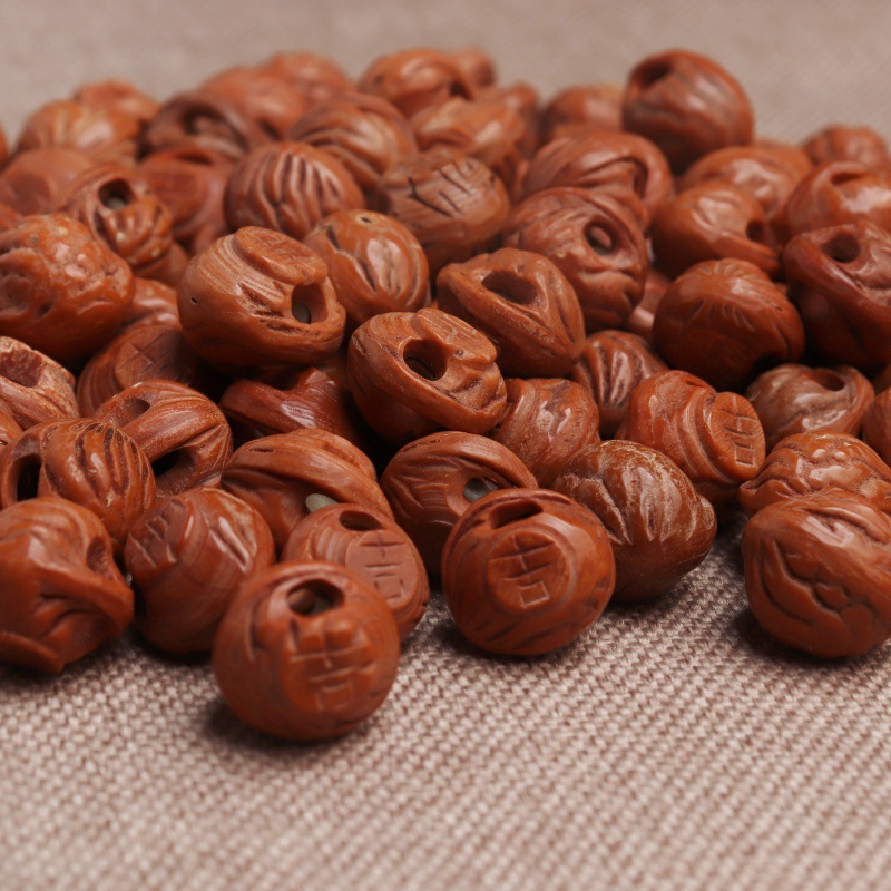 玲珑阁桃核 龙纹桃核 diy桃篮子 花边桃蓝摇篮桃篮儿童手链详情20