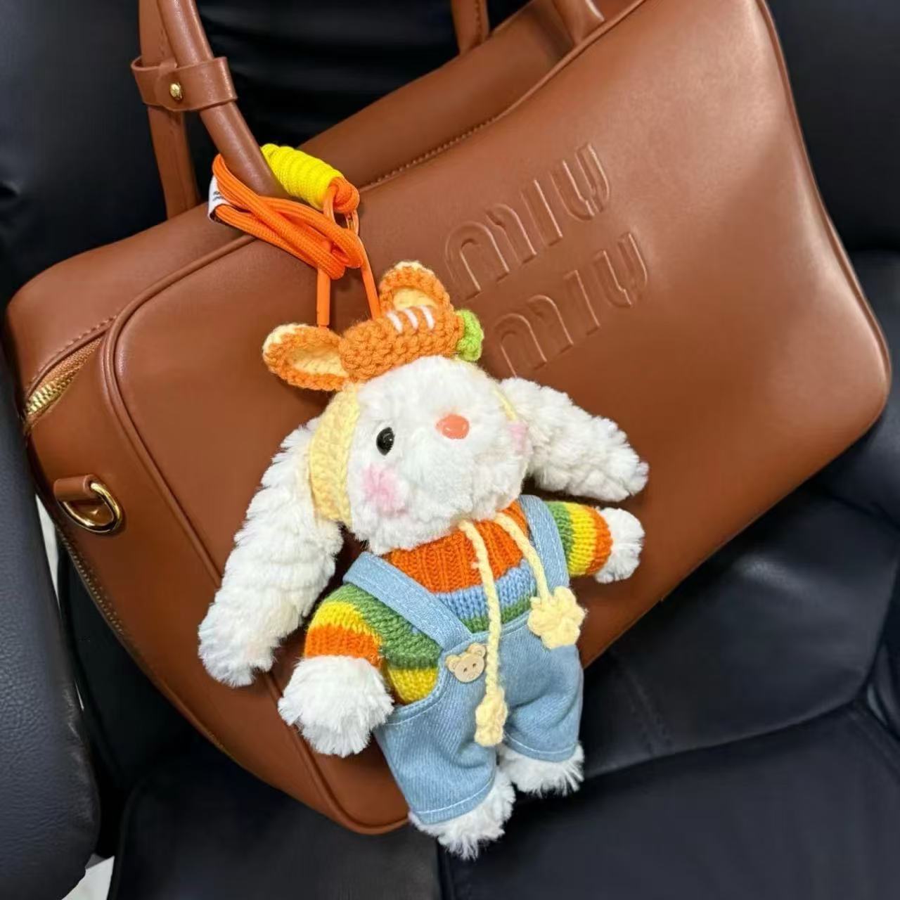 垂耳兔毛绒玩具钥匙扣挂件兔子情侣书包小挂饰生日礼物娃娃机公仔详情14