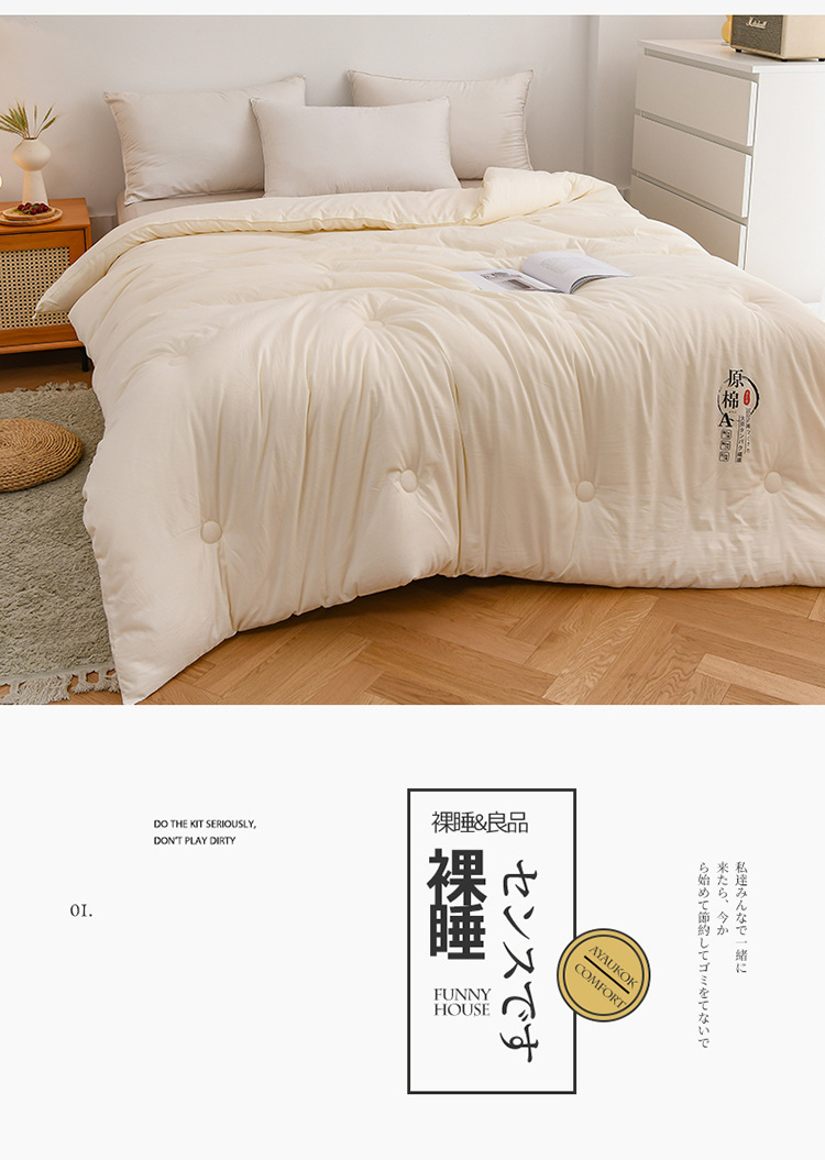 Class A raw cotton soybean quilt, thickened spring and autumn quilt, soybean fiber quilt core, winter quilt, gift cotton quilt, live streaming and consignment pic 8