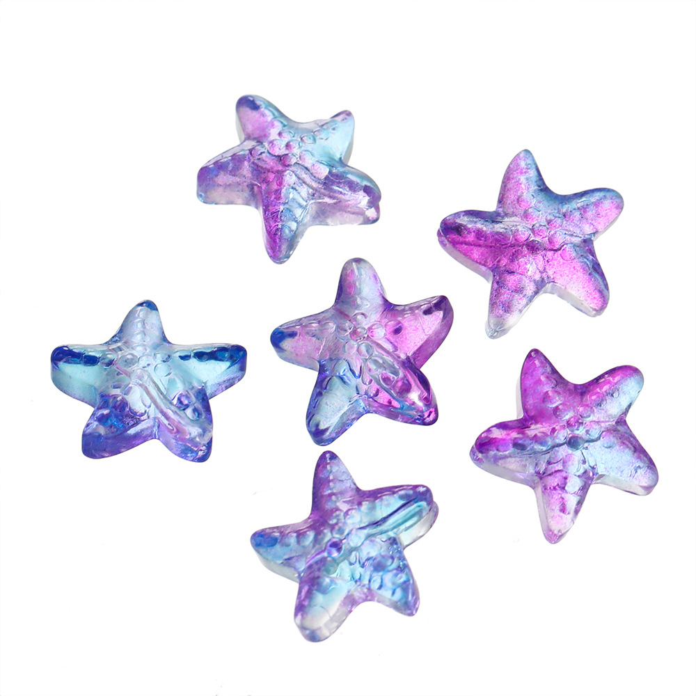 New product: approximately 15mm glass starfish beads, scattered glass bead holes, 1mm handcrafted diy bracelet, necklace and accessory pic 14