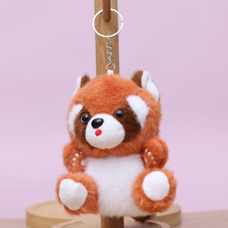 Cute plush toy figurines, cute little raccoon pendants, little squirrel bags, pendants, dolls, keychains, and stuffed dolls pic 3