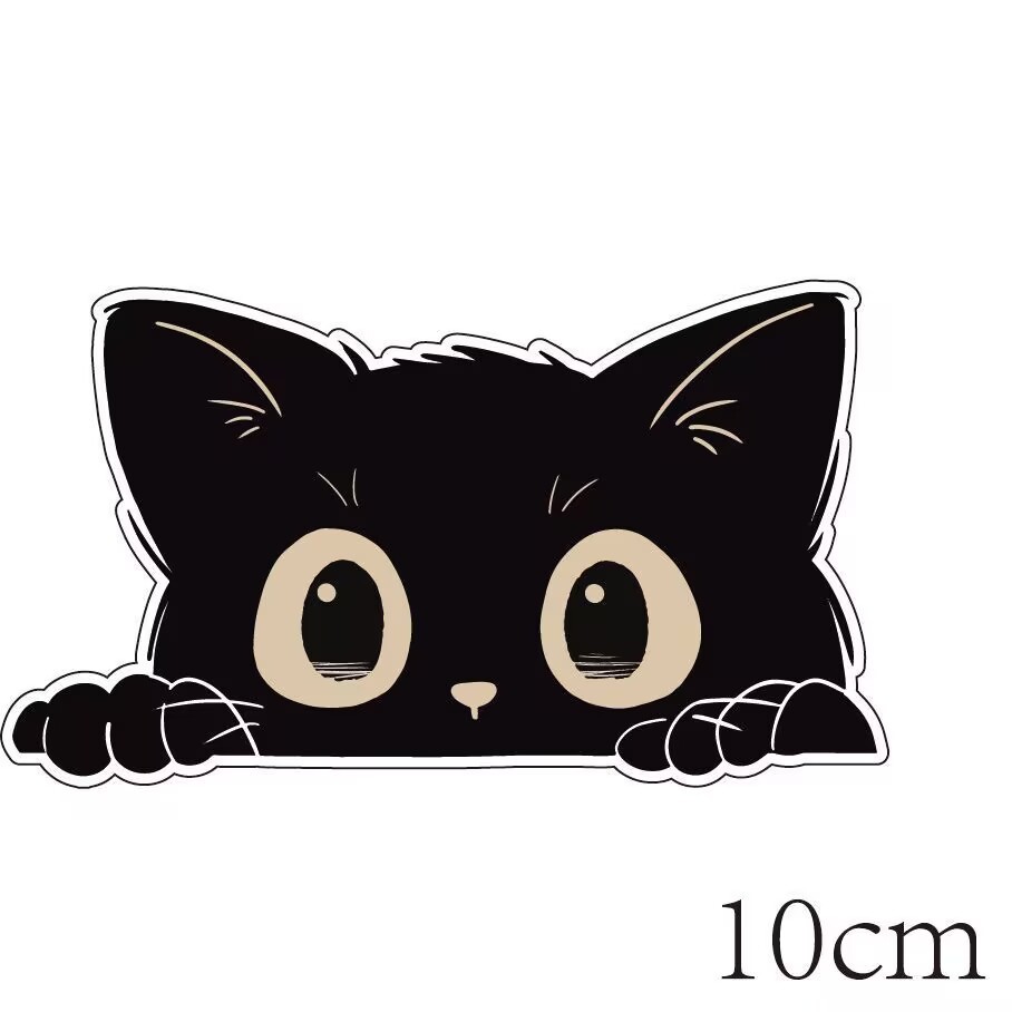 A popular scratch-blocking car sticker for foreign trade, a creative black cat sticker, waterproof car stickers for cars, electric bikes and motorcycles pic 5
