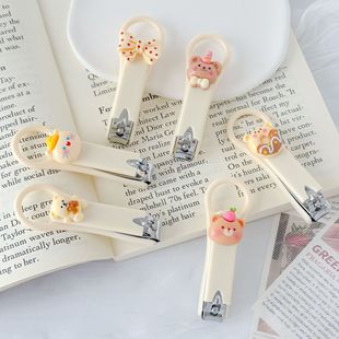 可爱指甲刀马卡龙色便携指甲剪卡通防飞溅家用指甲钳儿童女士美甲详情13