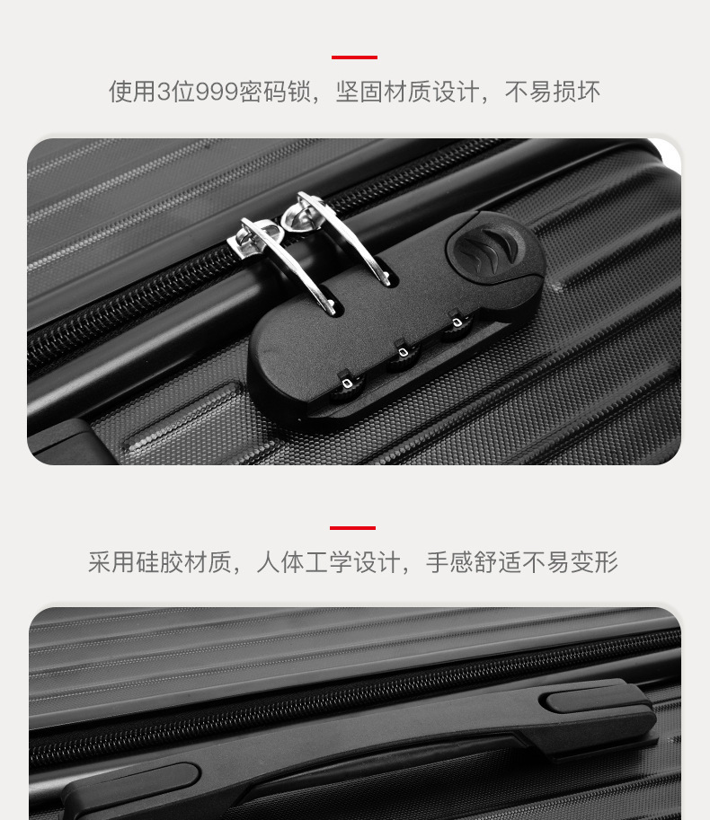 【严选工厂】2025行李箱女网红复古20寸小型旅行拉杆箱24寸学生详情9