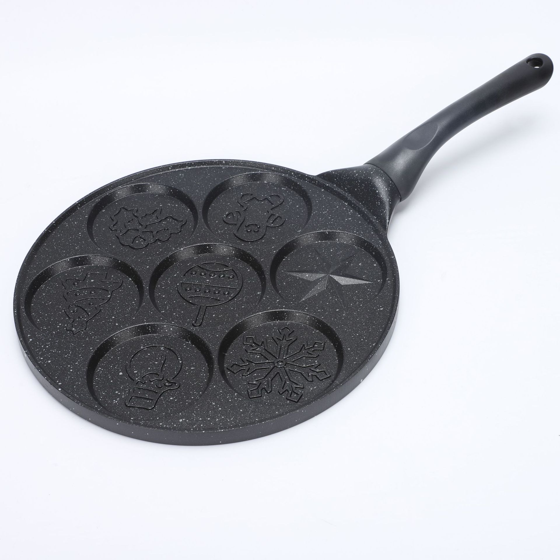 亚马逊新品圣诞系列不沾煎锅麦饭石烙饼煎蛋工具家用早餐平底锅批详情1