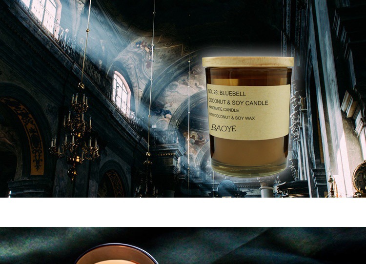 无烟香氛大豆蜡椰子香薰蜡烛玻璃杯批发精油酒店手工伴手礼品批发详情13