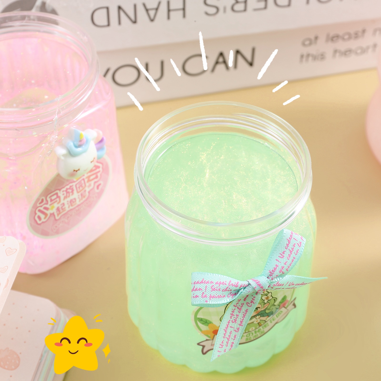 起泡胶炫彩女孩发泄减压抱抱奶 假 水 儿童小玩具拉伸性强史莱姆批发详情13