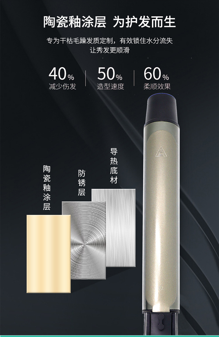 Hair curling iron, makeup artist, photo studio, 25mm professional large curling iron, hair salon, direct sales from the manufacturer pic 16