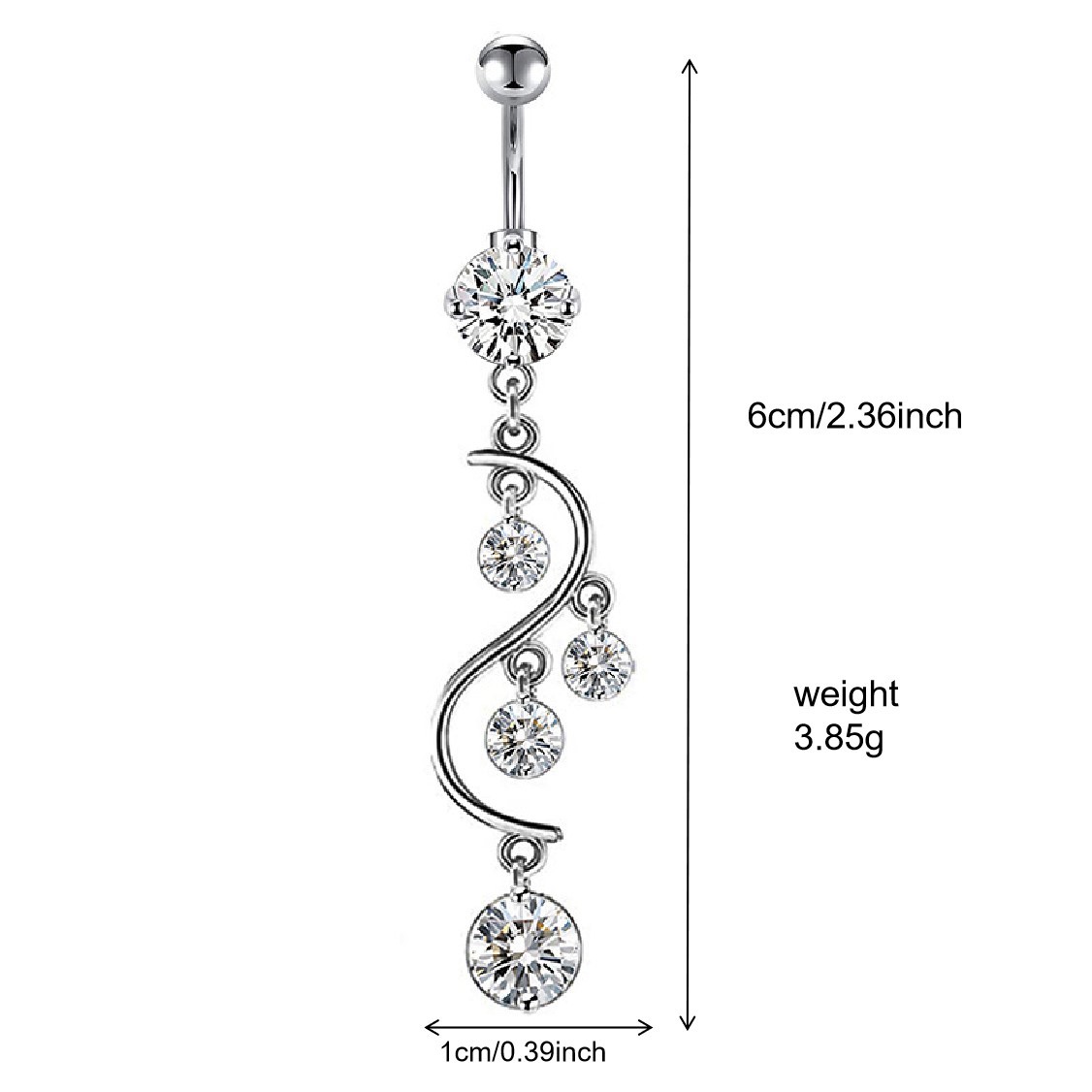 人体穿刺饰品肚脐钉跨境热卖肚脐环欧美经典肚脐扣批发厂家脐钉详情13