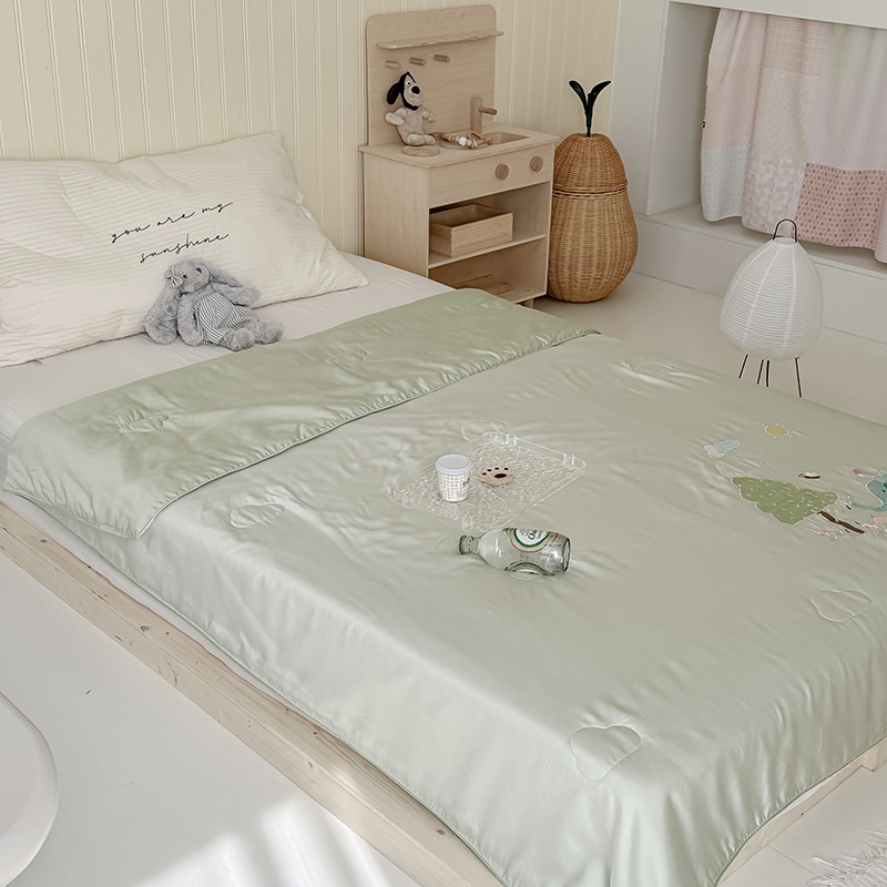 A类亲子款60支兰精天丝儿童夏被婴幼儿空调夏凉被午睡学生薄被子详情50