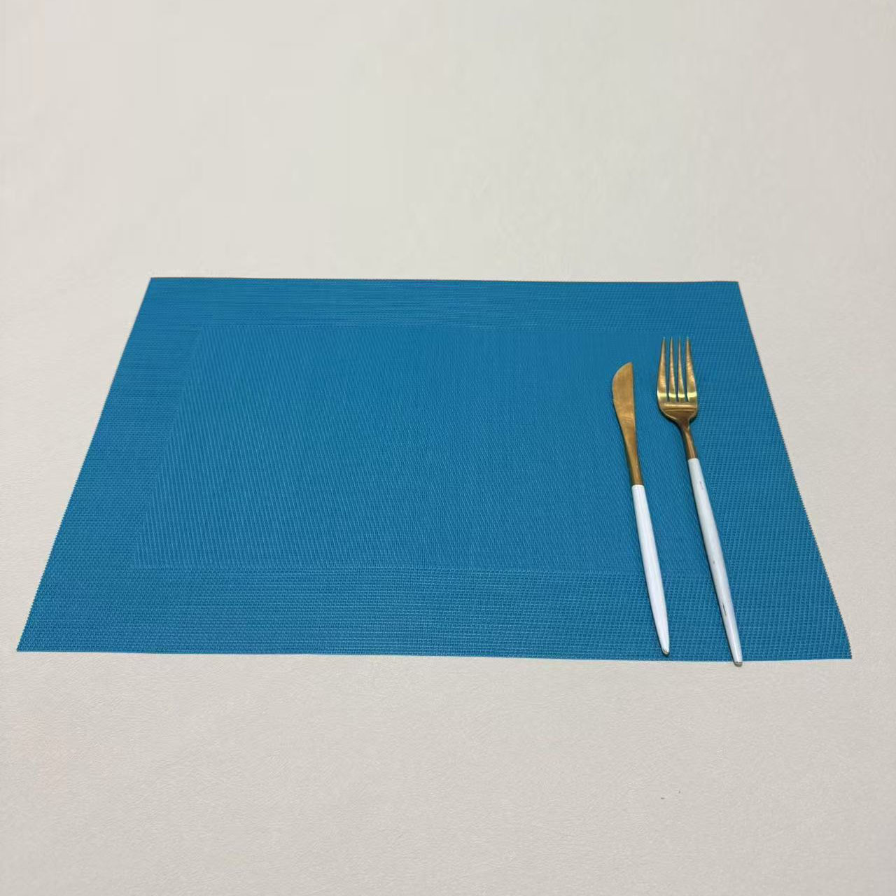 方框环保餐垫欧式PVC西餐隔热垫长方形日式简约餐桌垫杯垫碗垫详情5