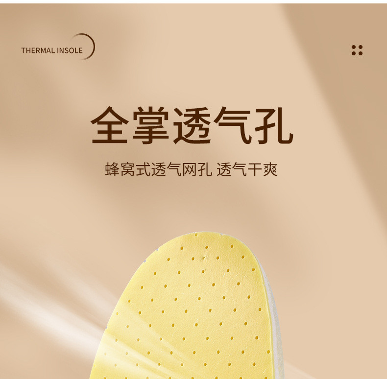羊毛鞋垫乳胶羊羔绒运动透气舒适加绒保暖加厚吸汗抗菌休闲高弹详情12