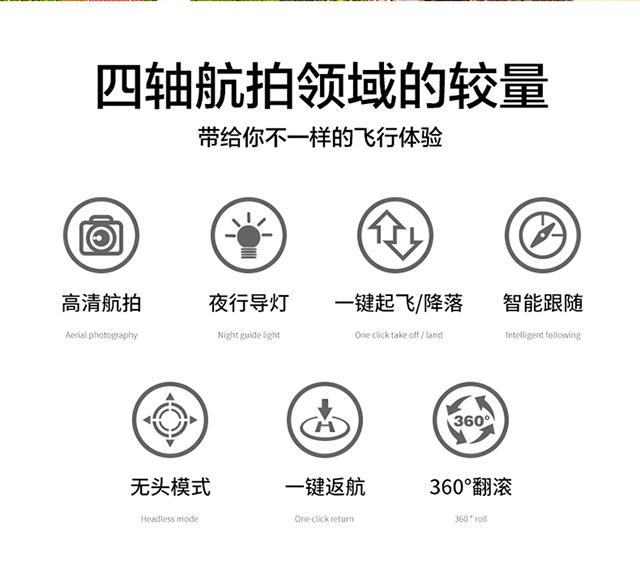 跨境新品手表感应四轴遥控飞机 儿童玩具手势感应DRONE详情2