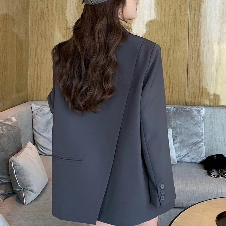 开叉西装外套女春秋2024新款秋季高级感休闲小个子韩版设计感西服详情7