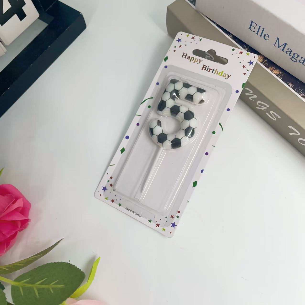 跨境足球主题数字蜡烛世界杯0-9生日蜡烛足球蛋糕装饰派对用品详情10