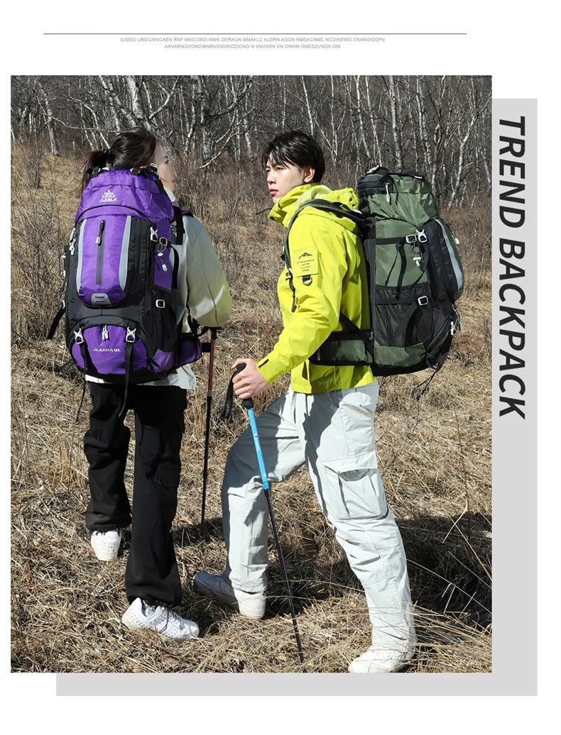 Azera Backpack for Cross-border outdoor Hiking and mountain Climbing 60L Backpacking Sports multi-functional large-capacity mountain climbing pic 18