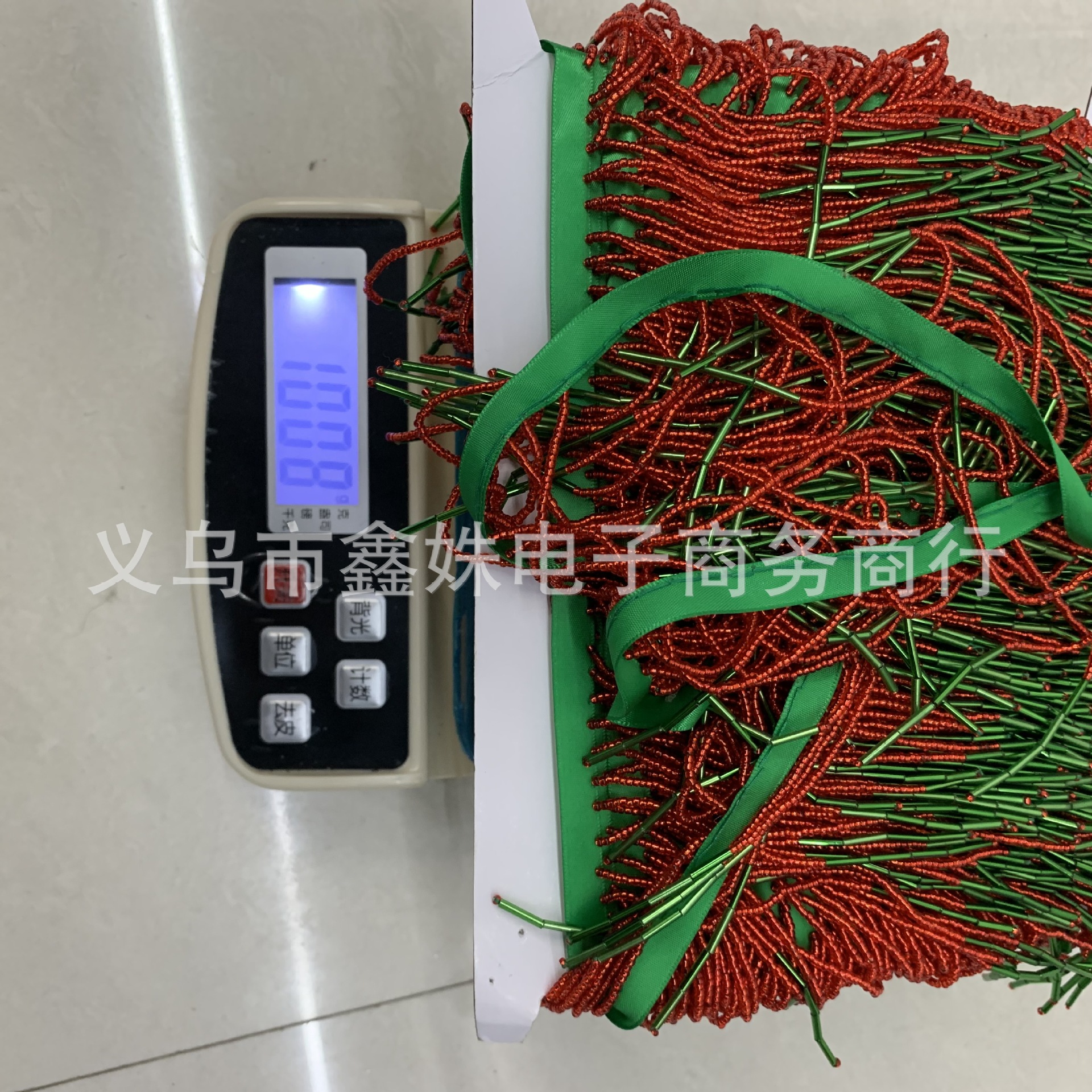 Glass tube, two-color lace, beaded, dance costume, tassel beads, clothing accessories and accessories pic 14