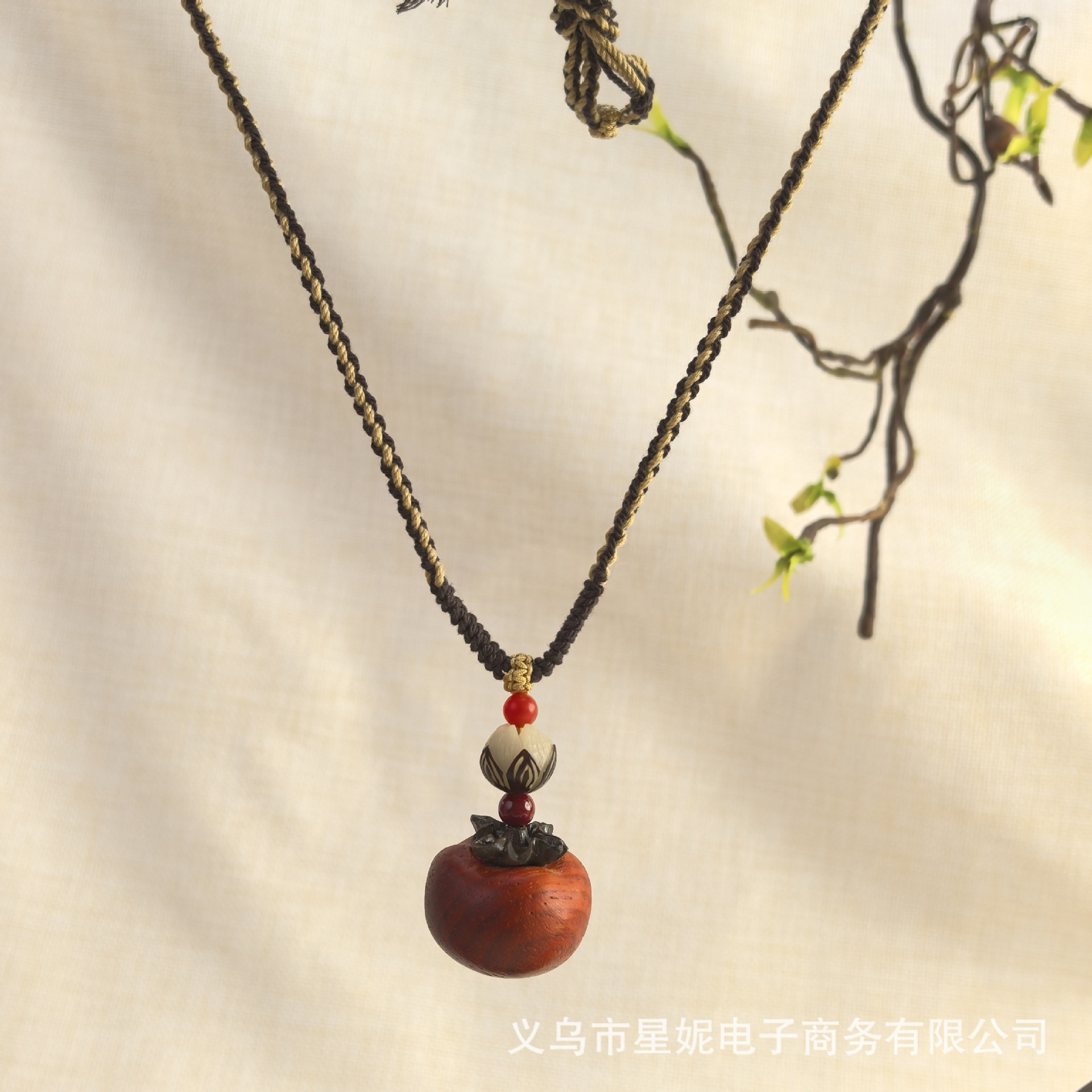 Nepalese Thangka pendant for men, green Tara Manjusri Bodhisattva, esandalwood Buddha amulet, retro necklace, sweater chain pendant for women pic 15