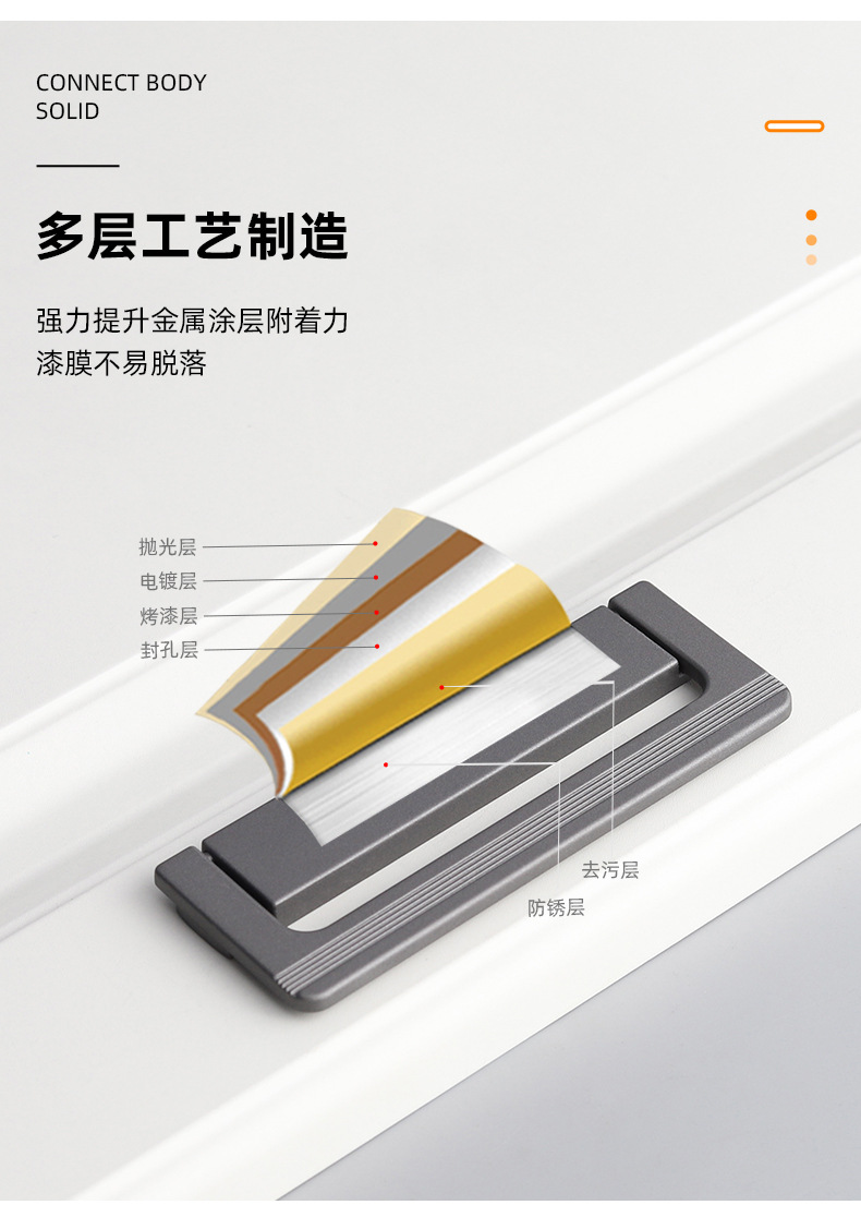 Wholesale of new sliding door, drawer, bedside table, concealed lock, flat handle, tatami, concealed and exposed wardrobe handle from Okali pic 18