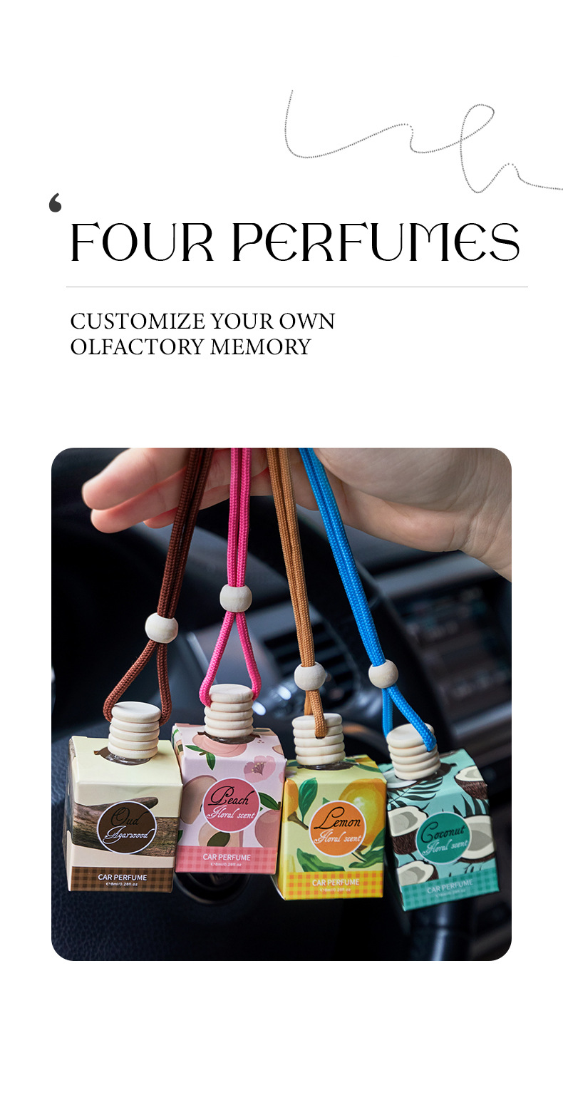 跨境专供FORMBO车载挂绳香水瓶汽车用除异味香薰挂件饰品香水批发详情16