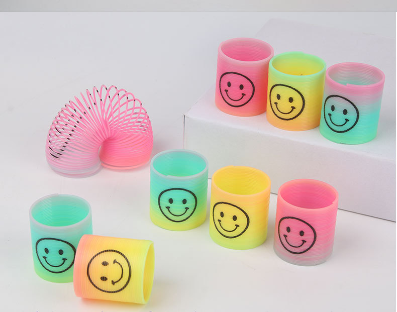 迷你笑脸彩虹圈80后怀旧弹力圈地摊奖品伸缩魔术圈幼儿园玩具批发详情12