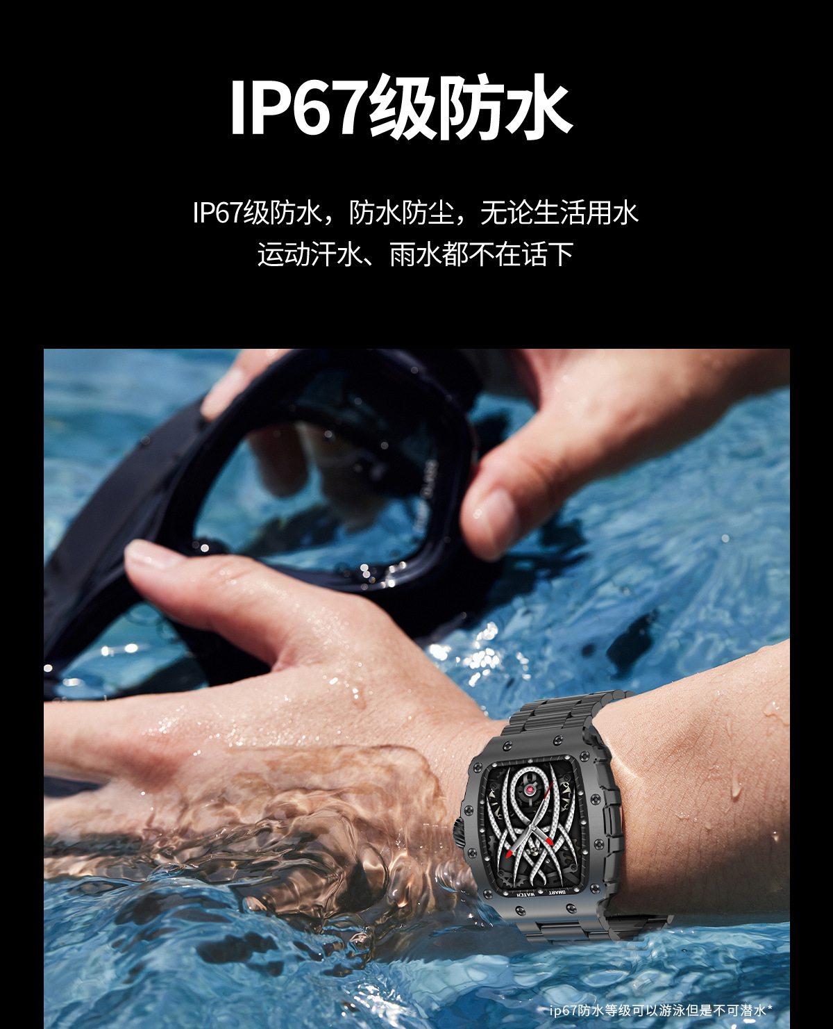 The S100 smartwatch, which can detect heart rate and blood pressure, is popular in cross-border sales for Bluetooth calls, sports, water resistance, and long battery life pic 23
