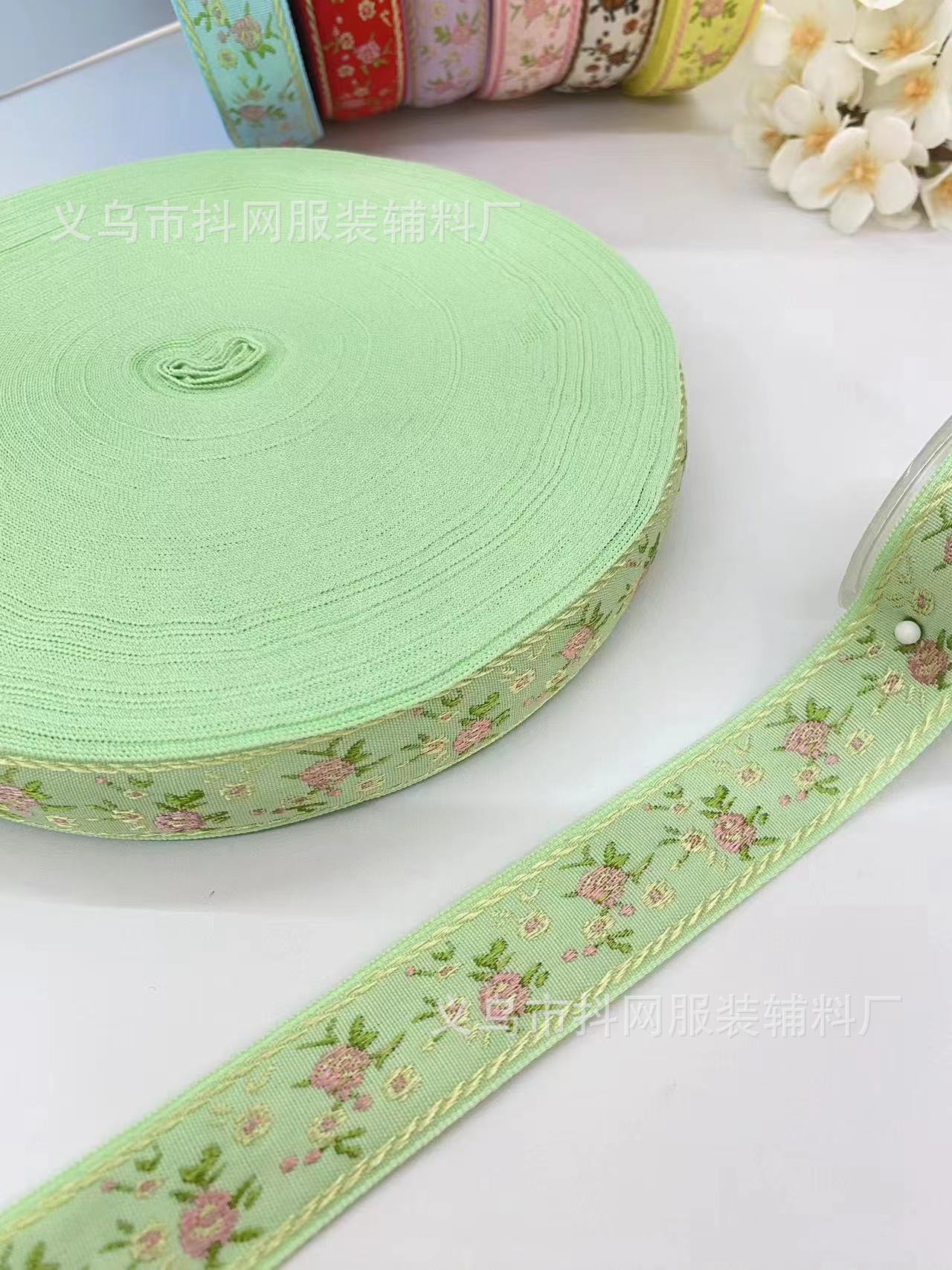 现货2.5cm民族风提花刺绣织带发饰鞋帽包边织带舞台服装装饰辅料详情8
