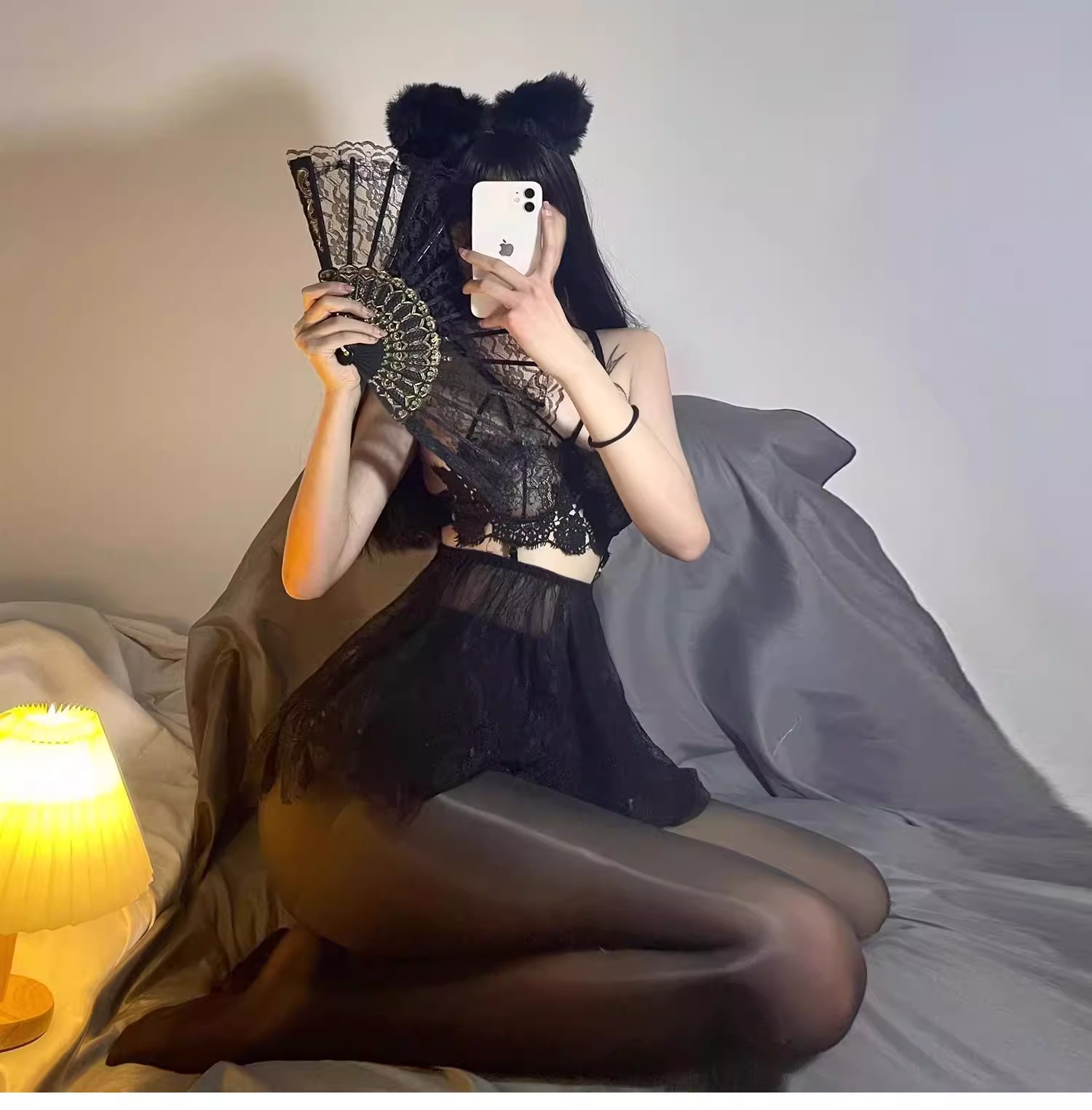 极光马油袜开档黑丝情趣油光丝袜女诱惑免穿脱薄款防勾丝夜店丝袜详情3