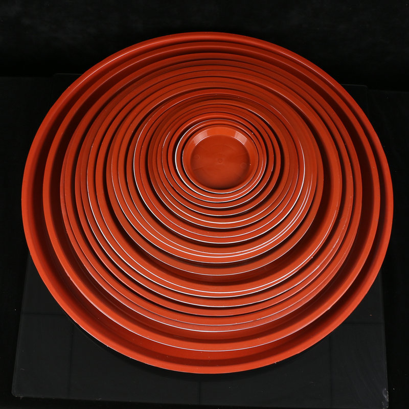 圆形花盆平边托盘塑料底托 多规格塑料接水盘底托多肉花盆托底盘详情7