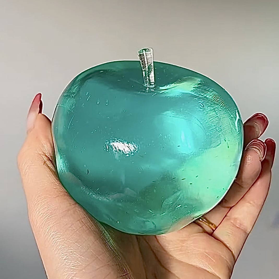 可塑冰薄荷苹果糖大苹果手作球减压玩具奶油感不回弹新奇特玩具详情5