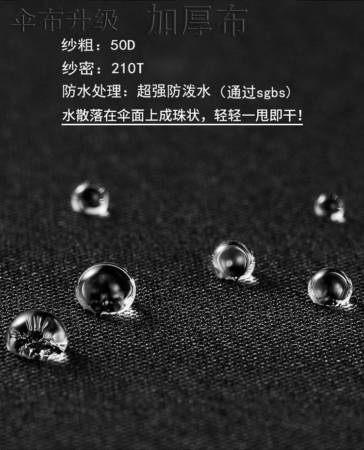 511 Umbrella, extra-large 140 fully automatic umbrella, folding and reinforcing, wind-resistant, sunny and rainy dual-purpose black rubber sunshade pic 5