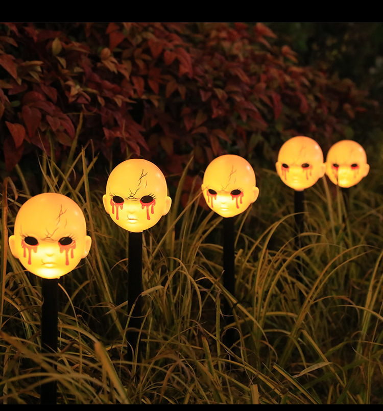 万圣节南瓜太阳能地插灯南瓜装饰庭院花园户外装饰万圣节地插灯详情15