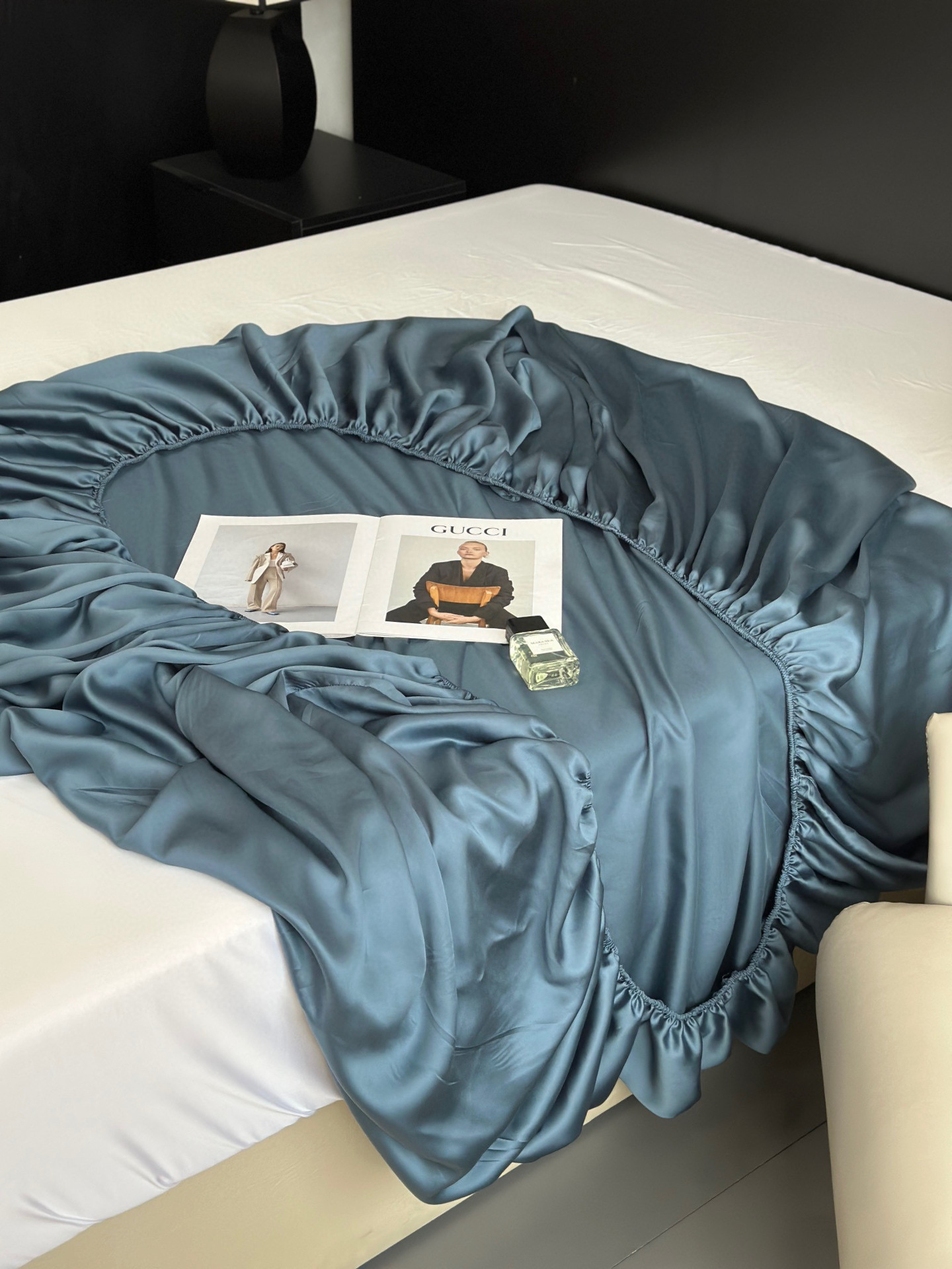 Tencel quilt cover bed cover, single piece, simple and cool summer ice silk bed sheet, suitable for sleeping naked, tatami dust cover pic 55