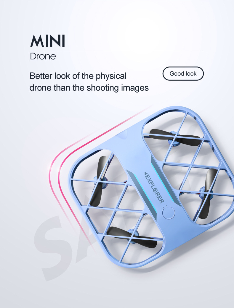 Cross-border mini bestseller Mini Quadcopter drone 8K grid pocket aircraft remote control plane pic 3